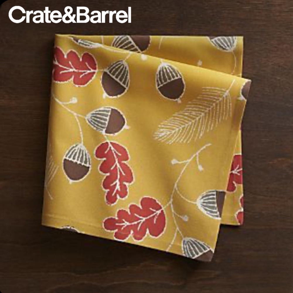 Crate & Barrel Acorn Napkins